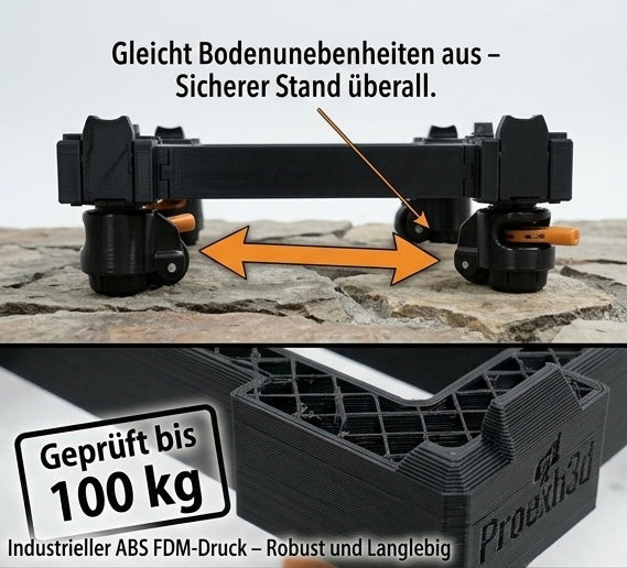 Rollwagengestell für Makita MAKPAC Systemkoffer Transportwagen mit Rollen