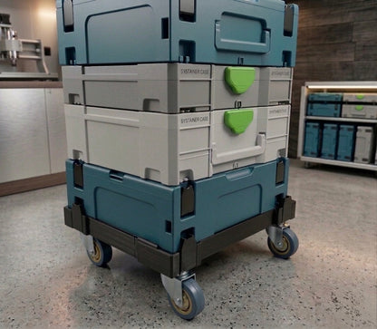 Rollwagengestell für Makita MAKPAC Systemkoffer Transportwagen mit Rollen