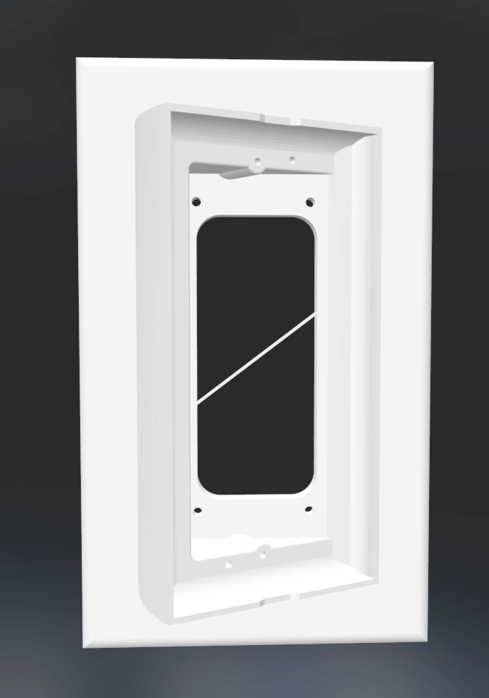 BTicino Linea 3000 30° Winkel Montage für Videosprechanlage (für Unterputzdose) - Proexh3D-Shop